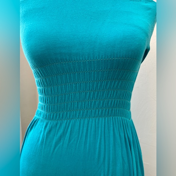 Bebe Sport Strapless Mini Dress in Blue. Size XS - Picture 5 of 5